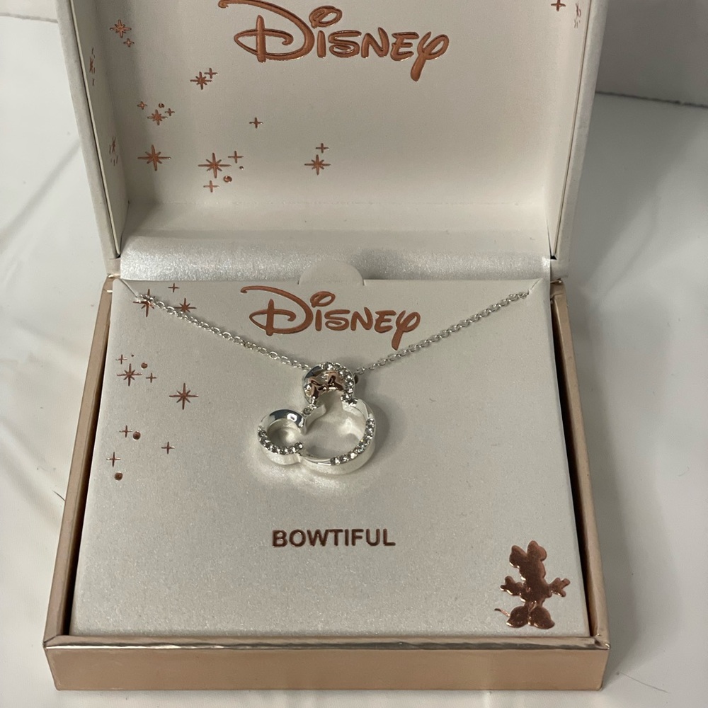 Minnie Mouse Silver Necklace
